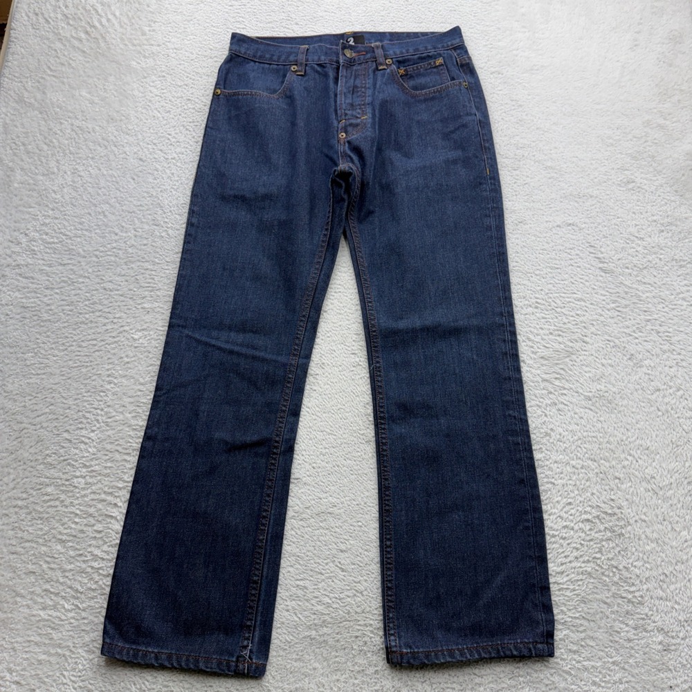 The Hundreds Mens Straight Leg Indigo Blue Denim Jeans Size 32 Button Fly